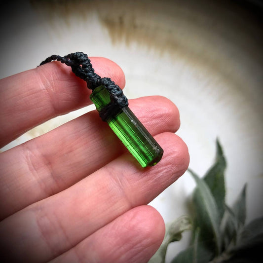 Verdeliet kristal (Groene Toermalijn)